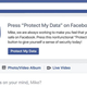 The Facebook interface.